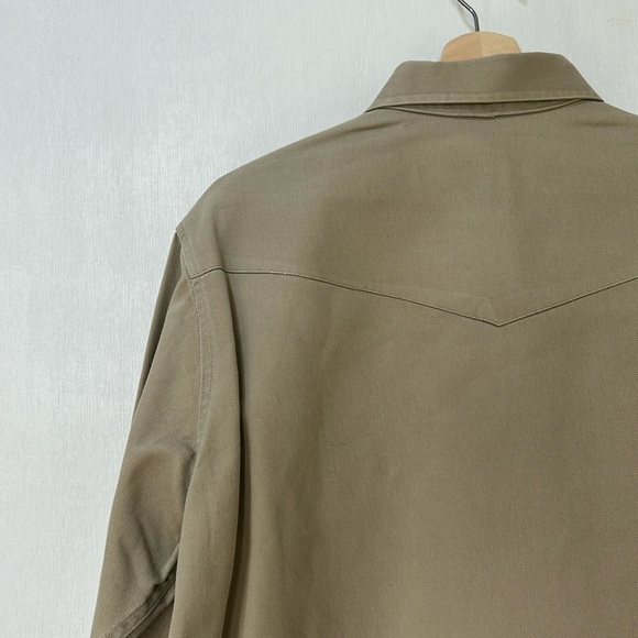 CARHARTT MENS BUTTON DOWN SHIRT WORKWEAR TAN Sz L or XL - Picture 9 of 12